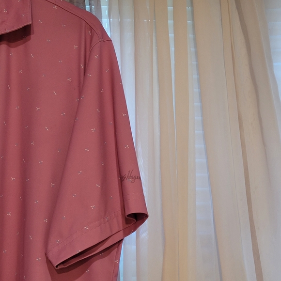 Walter Hagen SS Cotton Spandex Pink/Geometrical design Large - Picture 6 of 12